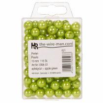 Itens Contas decorativas Ø10mm verde 115 peças