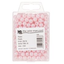 Itens Contas decorativas Ø8mm rosa, 250 unidades