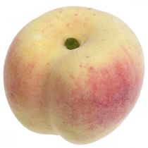 Fruta artificial pêssego decorativa Ø7,5cm