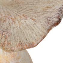 Itens Pedra fundida em forma de cogumelo decorativo decoração de outono cinza lavado 19×15cm H23cm