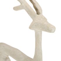 Itens Figura decorativa de rena em metal, veado, ótica de argila cinza, altura 35 cm