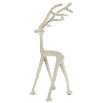 Itens Figura decorativa de rena em metal, veado, ótica de argila cinza, altura 35 cm