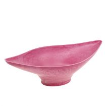 Tigela decorativa rosa 34cm x 17,5cm Alt.10cm, 1p