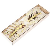Itens Borboleta decorativa em fio amarelo 8cm 12pcs