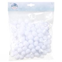 Itens Mini Bola de Neve Decorativa Ø2cm Globos de Neve Brancos 320 peças 4 Sacos