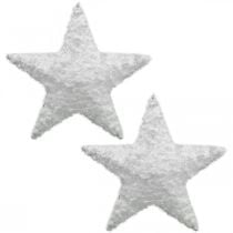 Estrela de decoração de natal estrela de decoração de natal branca H20cm 4 peças