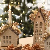 Itens Estrelas decorativas flocadas decoração espalhadas amarelo marrom Ø4/5cm 40 peças