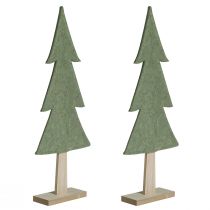 Itens Árvore de Natal decorativa em feltro verde com estrelas em forma de coração Alt.52cm 2 unidades
