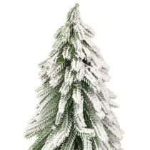 Itens Árvore de Natal decorativa com base coberta de neve e casca Ø20cm H50cm