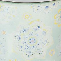 Itens Caneca decorativa, vaso de plantas, mandala, esmaltada, Ø13cm A12cm