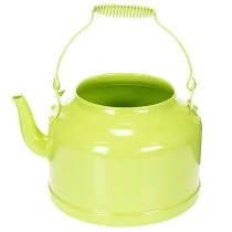 Itens Bule decorativo de metal, verde-maçã - vaso de flores - Ø20cm A15cm - decoração versátil para jardim e ideia de presente