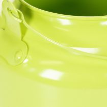 Itens Bule decorativo de metal, verde-maçã - vaso de flores - Ø20cm A15cm - decoração versátil para jardim e ideia de presente