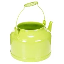 Itens Bule decorativo de metal, verde-maçã - vaso de flores - Ø20cm A15cm - decoração versátil para jardim e ideia de presente
