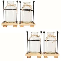 Itens Vasos decorativos garrafa vaso de vidro na base 12×12×20cm 4 unidades