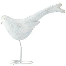 Itens Pássaro decorativo Figura decorativa de metal Vintage Ouro branco 35x32,5cm