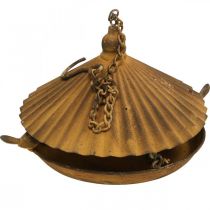 Itens Banheira decorativa para pássaros, banheira para pássaros, grelha decorativa para jardim Ø23cm H27,5cm