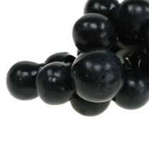 Itens Uvas pretas decorativas, fruta artificial, 18 cm.