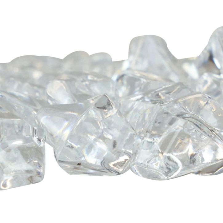 Cubos de gelo decorativos, cubos de gelo artificiais, acrílico, transparente, 2-3 cm, 200 g