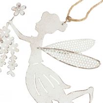 Itens Decoração de janela de fada decorativa primavera metal elfo branco 15×10cm 2 un