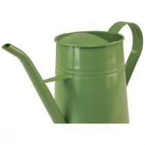 Itens Regador vintage de metal para interiores, verde menta, 1,7L, vaso decorativo, design retrô, 23cm de altura.