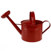 Itens Regador decorativo jarro de metal vermelho para plantio Alt.26cm 5L