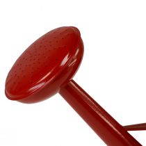 Itens Regador decorativo de metal vermelho, vaso vintage de 5 litros, regador rústico para interiores, 26 cm de altura.