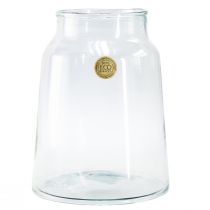 Vaso de vidro decorativo vaso de flores retrô transparente Ø22,5cm Alt.29cm