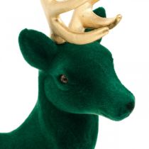 Itens Deco veado em pé ouro verde decoração de natal figura 40cm