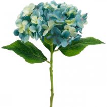 Flor artificial hortênsia decorativa azul flor de jardim artificial H35cm