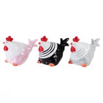 Itens Galinhas decorativas figuras de decoração de Páscoa galinha 8,5 cm 3 unidades