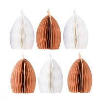 Itens Papel decorativo favo de mel frango galo branco laranja 7,5×4,5×8cm 6 un