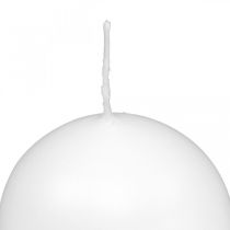 Velas decorativas velas de bola branca Velas de Advento Ø60mm 16pcs