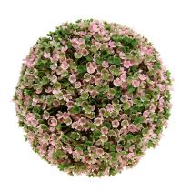 Itens Bola decorativa rosa verde flor artificial bola Ø18cm 1ud