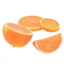 Frutas artificiais de laranjas decorativas em pedaços de 5 a 7 cm 10 unidades