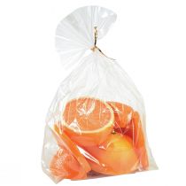 Itens Laranjas decorativas, pedaços de frutas artificiais de 5 a 7 cm, decoração de verão com toque realista.