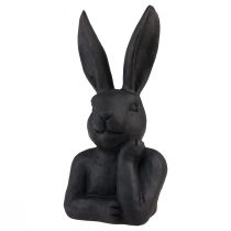 Itens Coelhinho da Páscoa Decorativo Busto de Coelhinho Preto Decoração de Páscoa 22,5cm