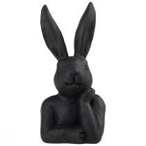 Itens Coelhinho da Páscoa Decorativo Busto de Coelhinho Preto Decoração de Páscoa 22,5cm