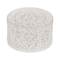 Itens Contas decorativas para enfiar contas artesanais brancas 6mm 300g