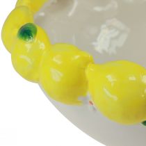 Itens Tigela decorativa fruteira limão cerâmica Ø30cm