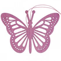 Cabide decorativo de borboletas decorativas roxo/rosa/rosa 12cm 12uds