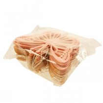 Itens Cabide decorativo borboletas laranja/rosa/amarelo 12cm 12 peças