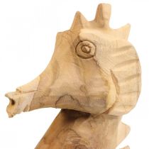 Itens Madeira decorativa de cavalo-marinho grande, decoração marítima Alt.38cm