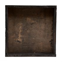 Itens Bandeja decorativa bandeja quadrada de madeira marrom 20×20×3,5cm