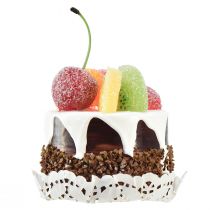 Itens Mini tarteletes decorativas com frutas, réplicas artificiais de bolos, decoração para vitrines, conjunto de 2 peças Ø8cm