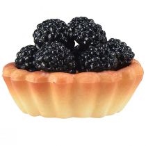 Itens Mini bolos decorativos com frutas, 6 cm, réplicas artificiais de bolos para vitrines e expositores, conjunto de 4