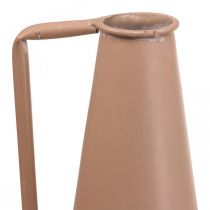 Vaso decorativo puxador de metal vaso de chão salmão 20x19x48cm