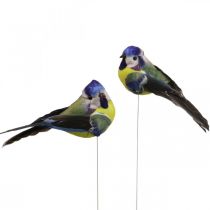 Itens Deco Birds on Wire Spring Deco Blue Tit 10×3cm 9pcs