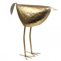 Pássaro Deco Figura Deco pássaro decoração em metal dourado 46×16×39cm