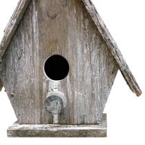 Itens Casa de passarinho decorativa para pendurar Birdhouse Deco Grey H22cm