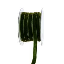 Deco ribbon veludo verde escuro 10mm 20m